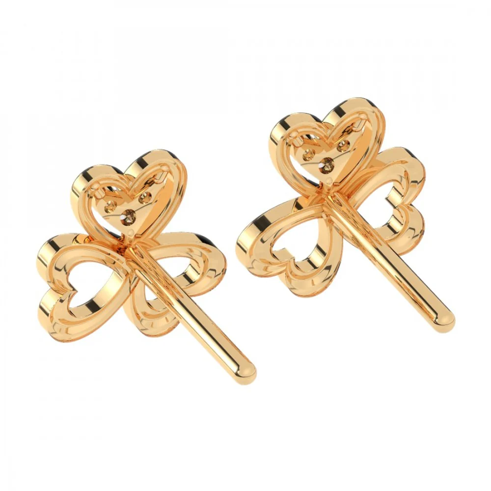 22KT (916) Yellow Gold Earring For Women - Image 6