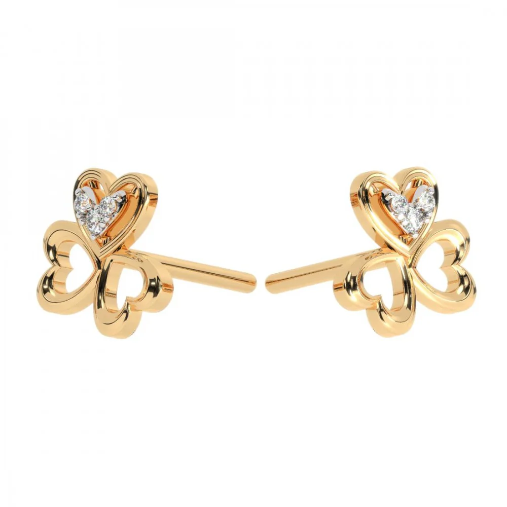 22KT (916) Yellow Gold Earring For Women - Image 7