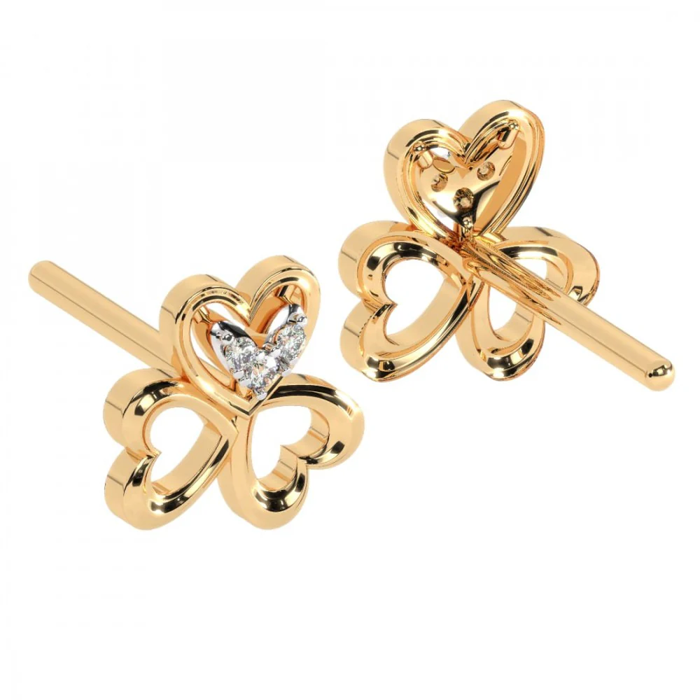 22KT (916) Yellow Gold Earring For Women - Image 8