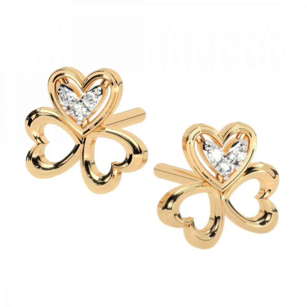 22KT (916) Yellow Gold Earring For Women - Image 9