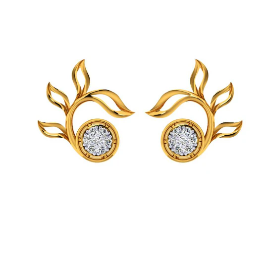 22KT (916) Yellow Gold Earring For Women
