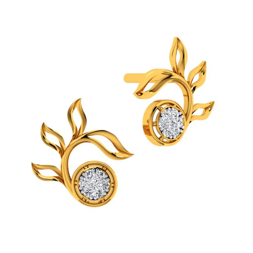 22KT (916) Yellow Gold Earring For Women - Image 2