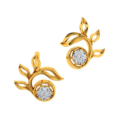 22KT (916) Yellow Gold Earring For Women - Image 5
