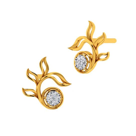 22KT (916) Yellow Gold Earring For Women - Image 6