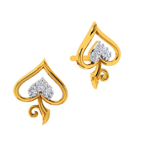 22KT (916) Yellow Gold Earring For Women - Image 2