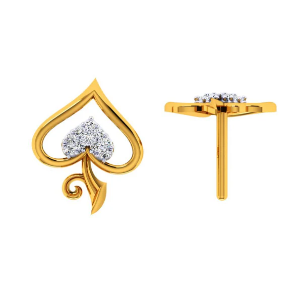 22KT (916) Yellow Gold Earring For Women - Image 3