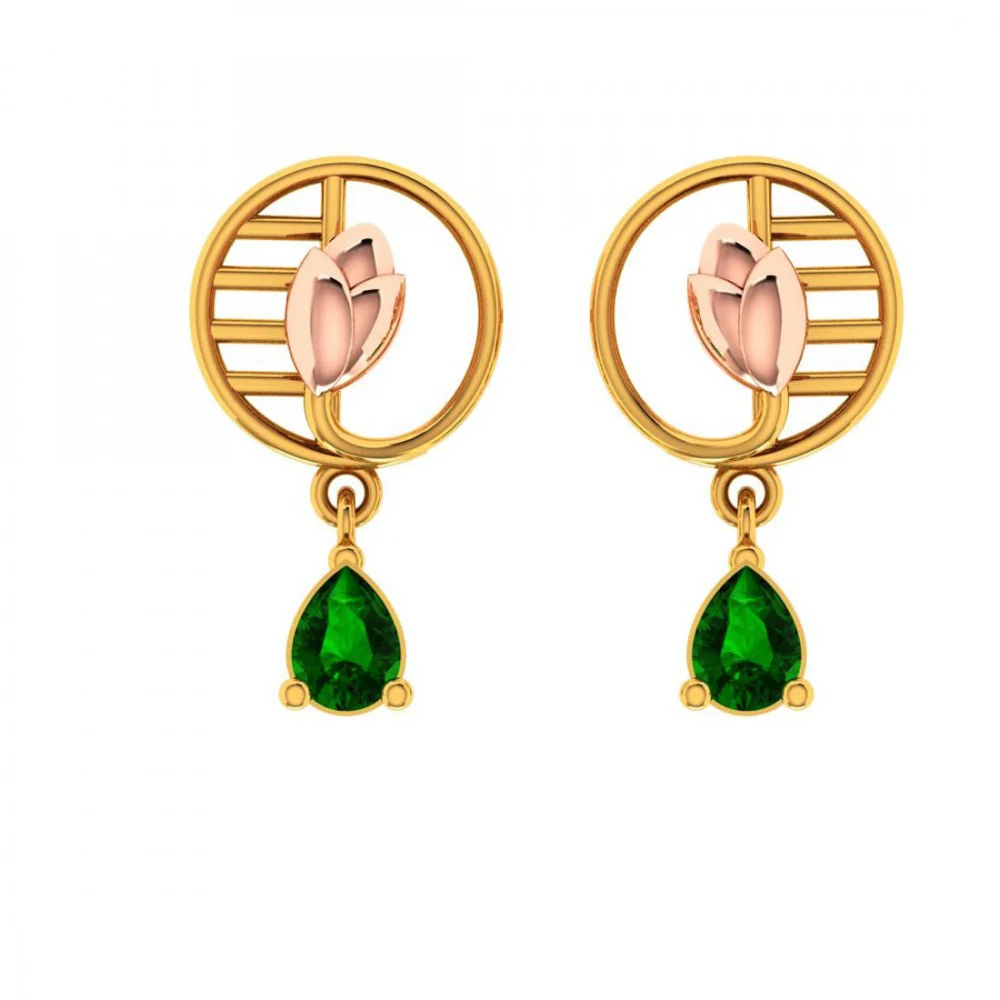 22KT (916)yellow Gold Earrings For Women