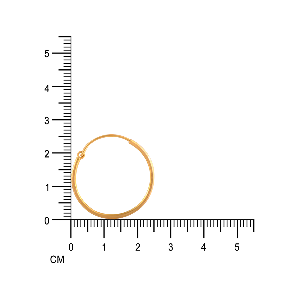 22KT (916) Yellow Gold Earrings For Women - Image 5