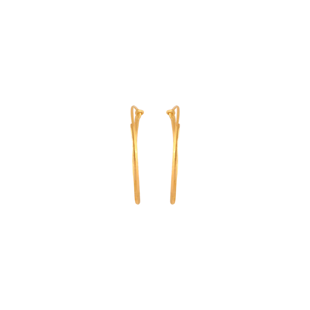 22KT (916) Yellow Gold  Earrings For Women - Image 3