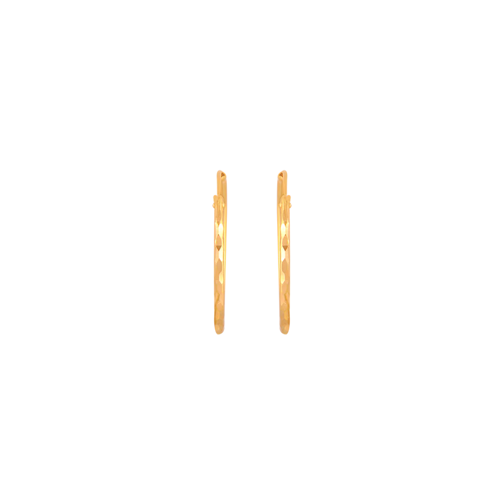 22KT (916) Yellow Gold  Earrings For Women - Image 3