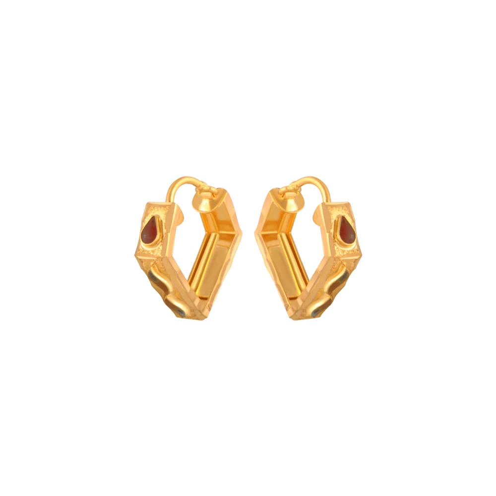 22KT (916) Yellow Gold  Earrings For Women