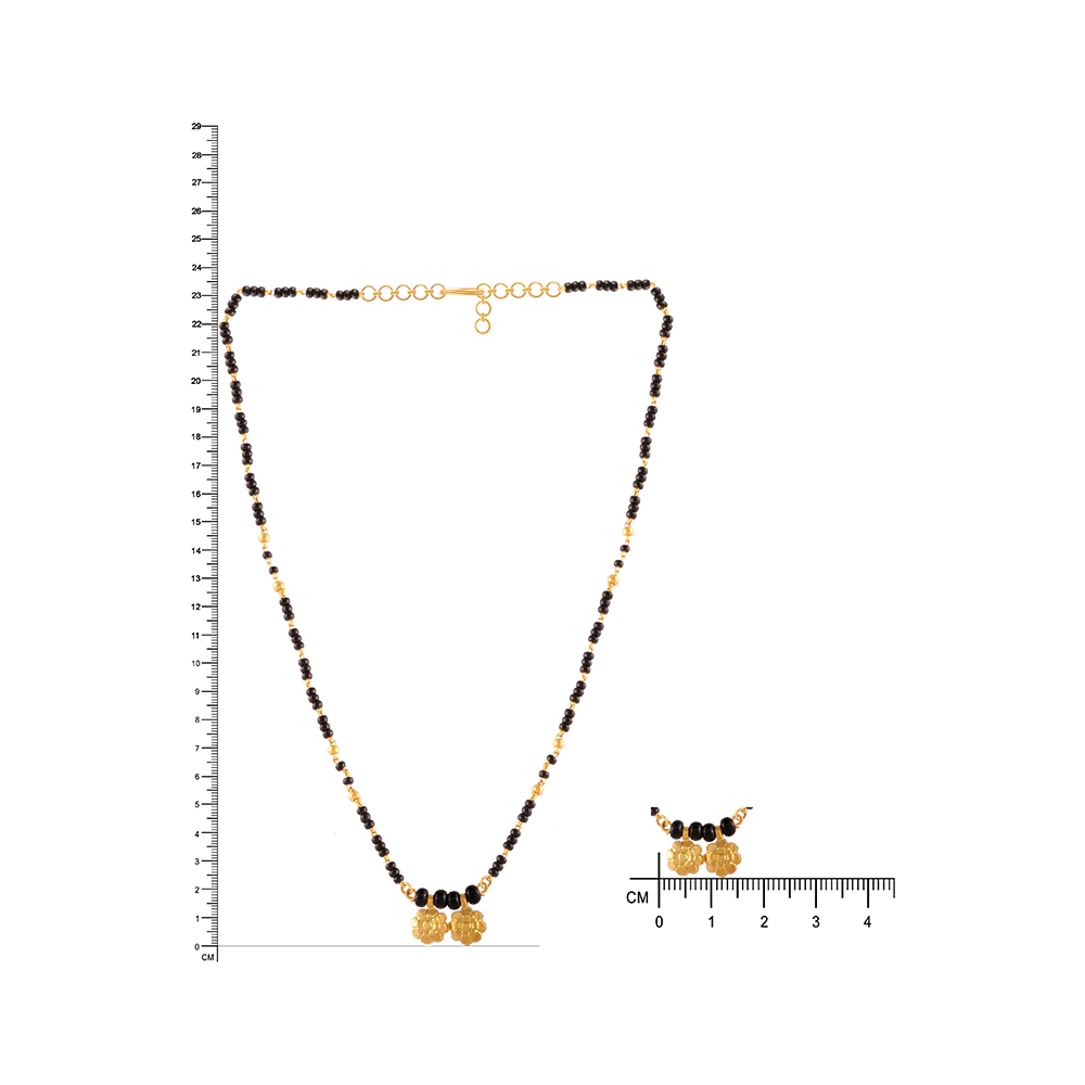 22KT (916) Yellow Gold Mangalsutra For Women - Image 5