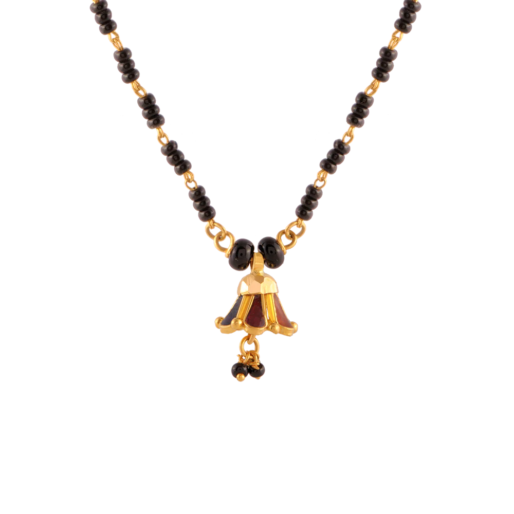 22KT (916) Yellow Gold  Mangalsutra For Women - Image 2