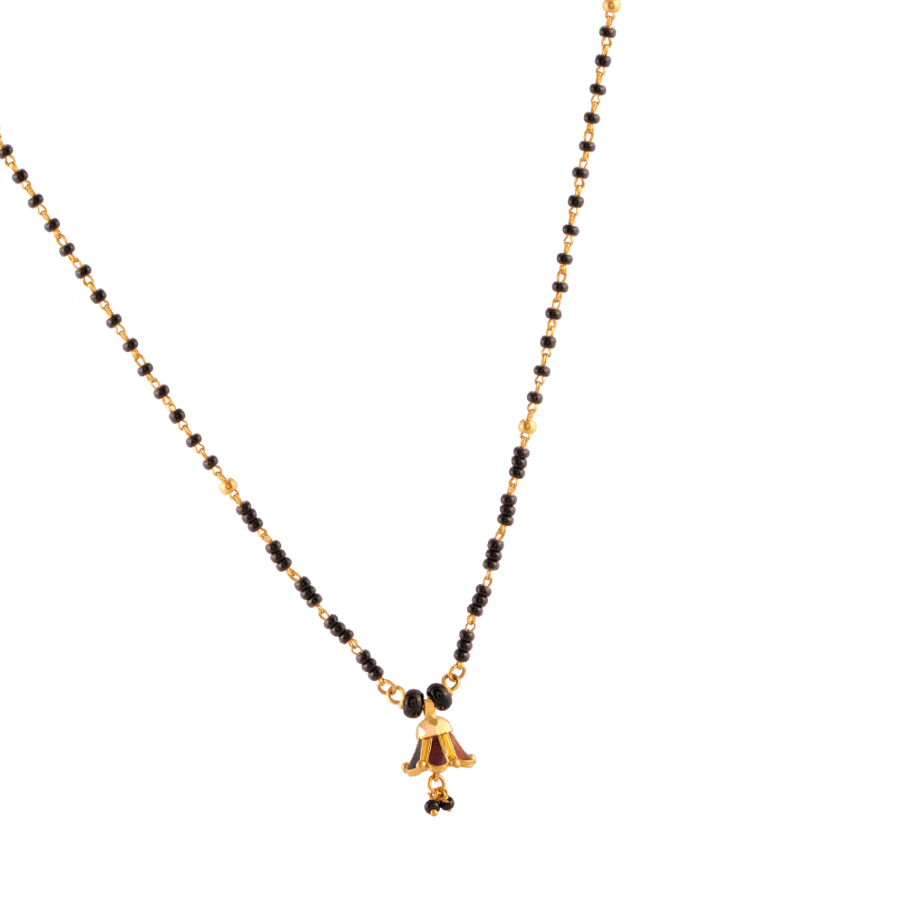 22KT (916) Yellow Gold  Mangalsutra For Women - Image 3