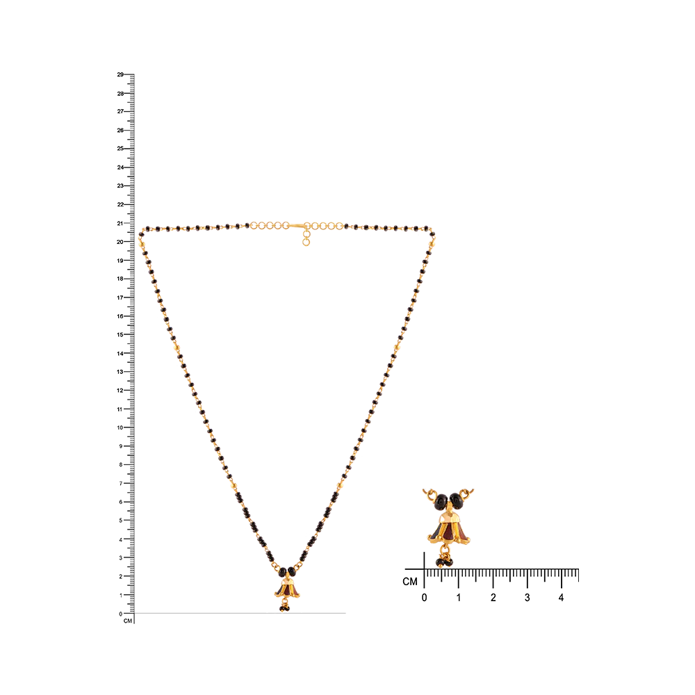 22KT (916) Yellow Gold  Mangalsutra For Women - Image 5