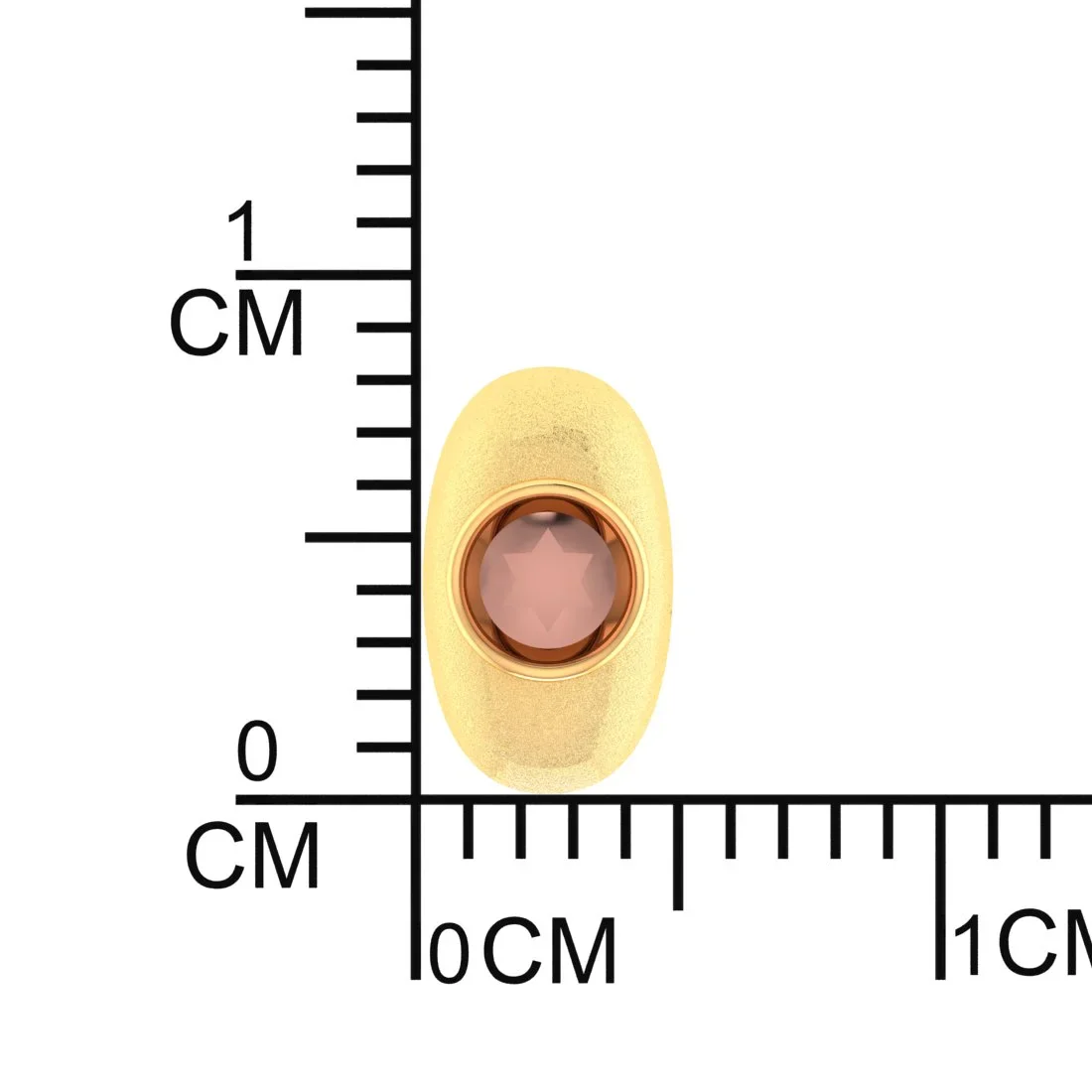 22KT (916) Yellow Gold Minimalist Eterknight Collection Stud Earring For Men - Image 6