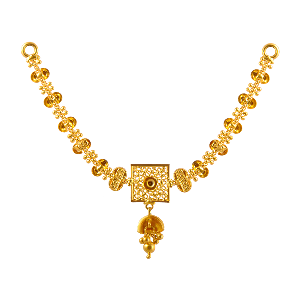 22KT (916) Yellow Gold  Necklace For Women - Image 3