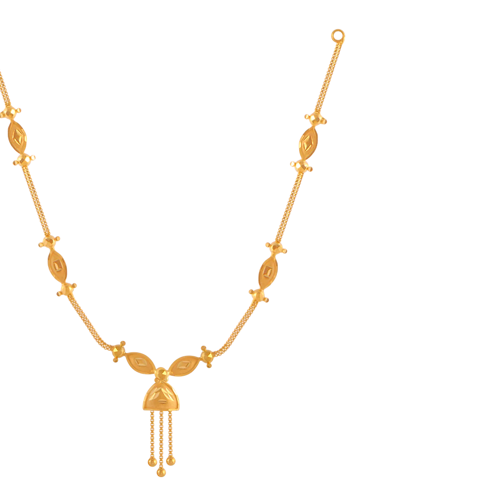 22KT (916) Yellow Gold  Necklace For Women - Image 3
