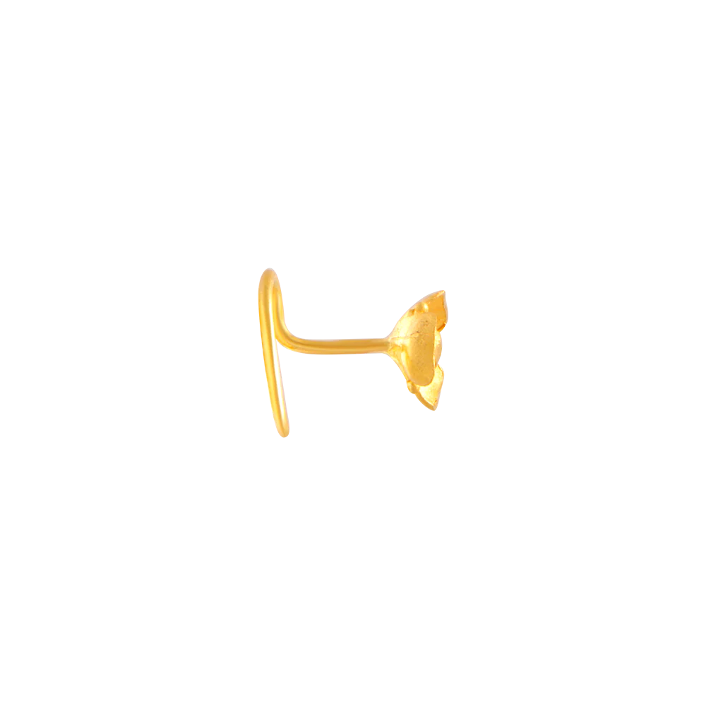 22KT (916) Yellow Gold Nose Ring - Image 3