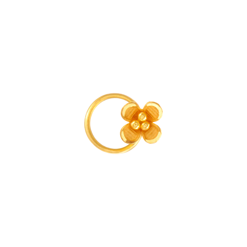 22KT (916) Yellow Gold Nose Ring