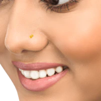 22KT (916) Yellow Gold Nose Ring - Image 4