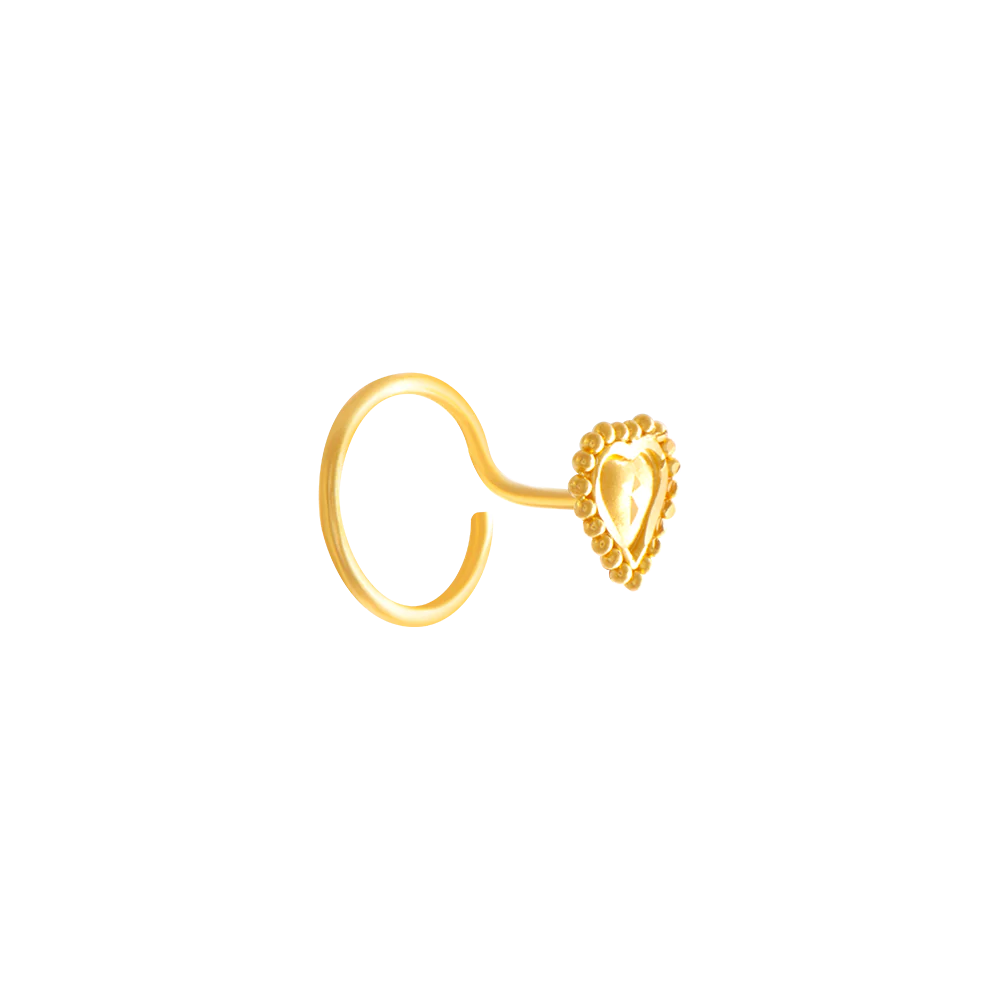 22KT (916) Yellow Gold Nose Ring - Image 2