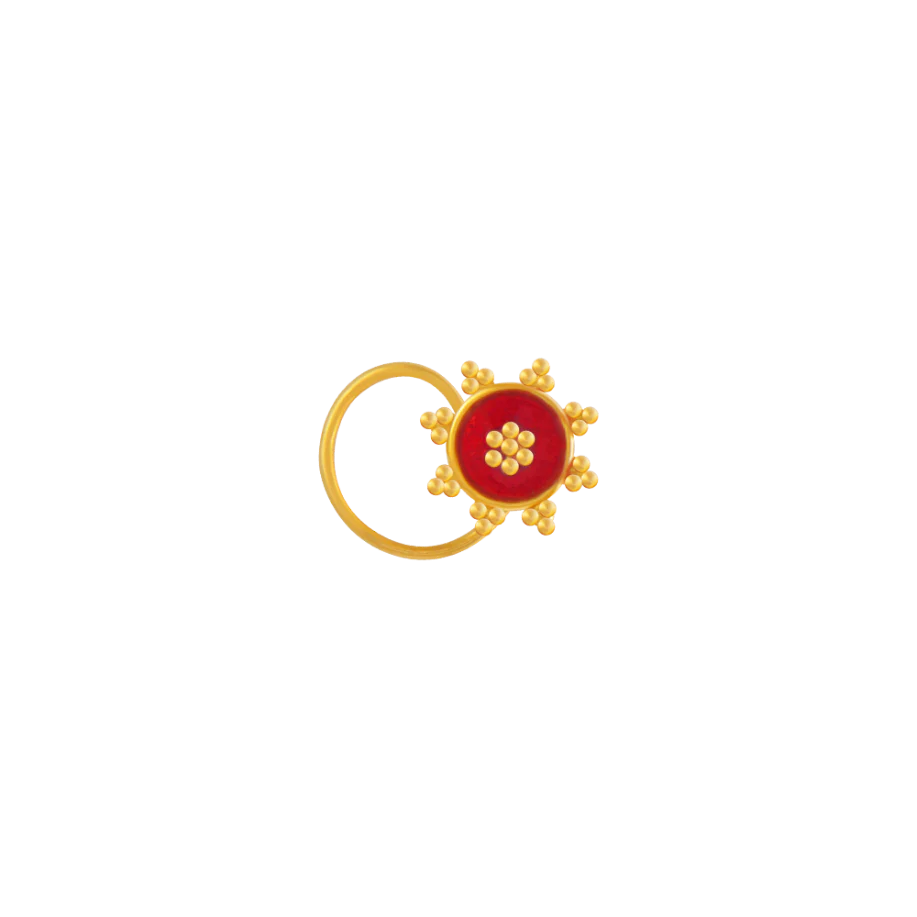 22KT (916) Yellow Gold Nose Ring
