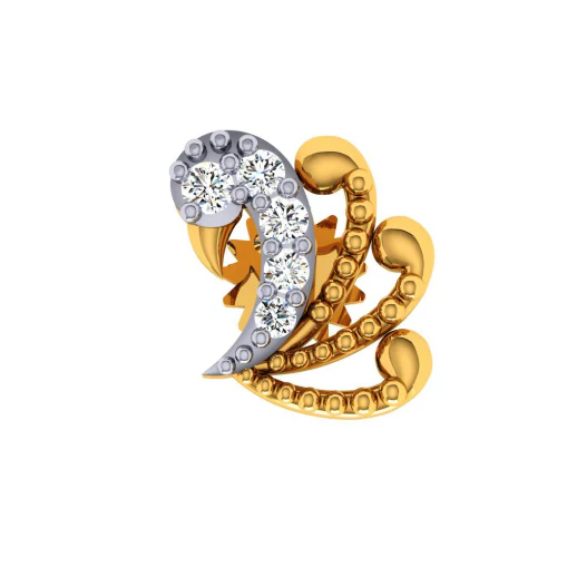22KT (916) Yellow Gold Nosepin For Women