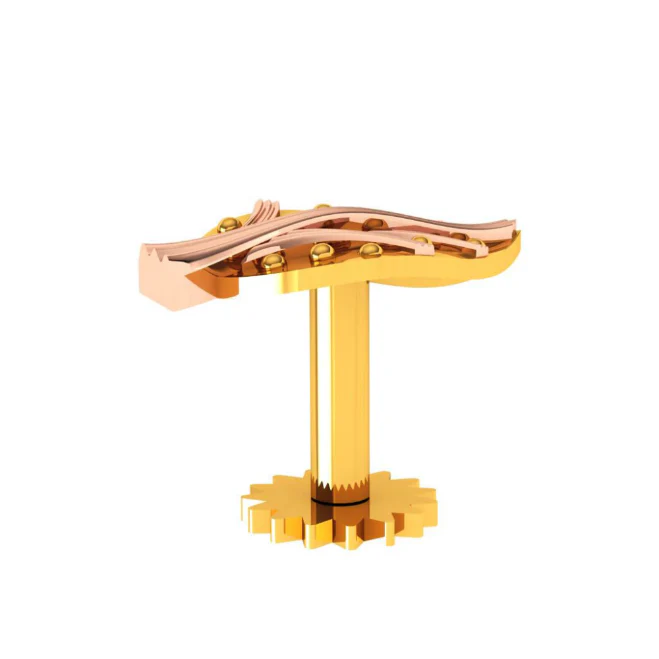 22KT (916) Yellow Gold Nosepin For Women - Image 8
