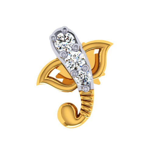 22KT (916) Yellow Gold Nosepin For Women