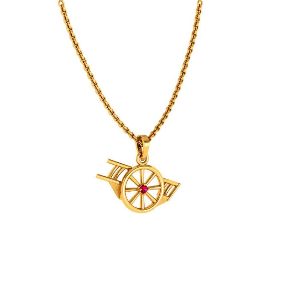 22KT (916) Yellow Gold Pendant For Woman - Image 4