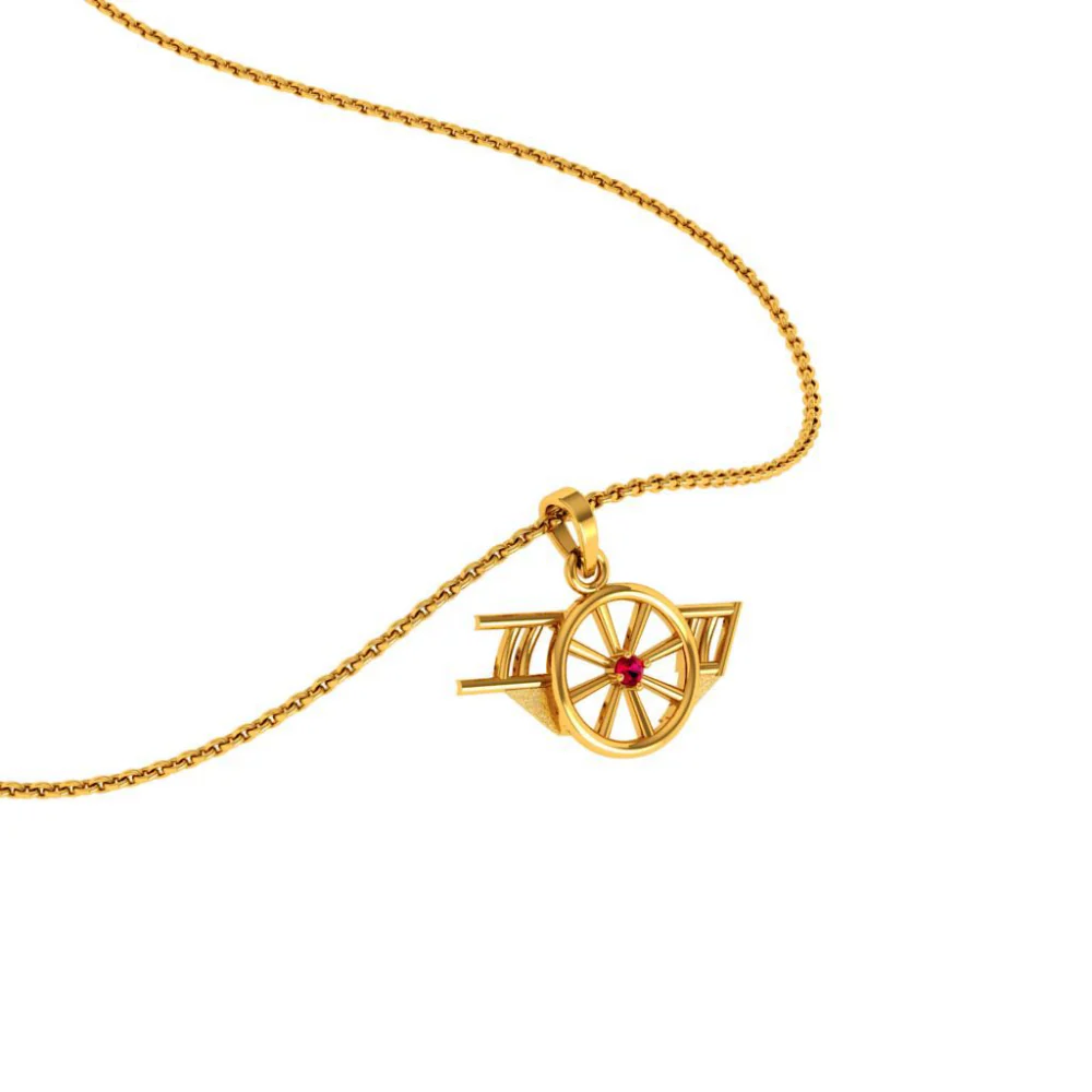 22KT (916) Yellow Gold Pendant For Woman - Image 6
