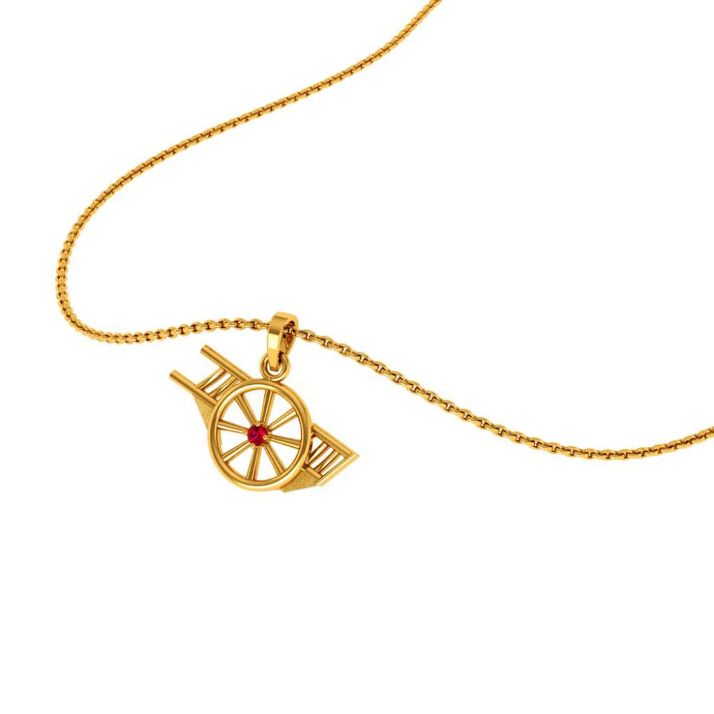 22KT (916) Yellow Gold Pendant For Woman - Image 7