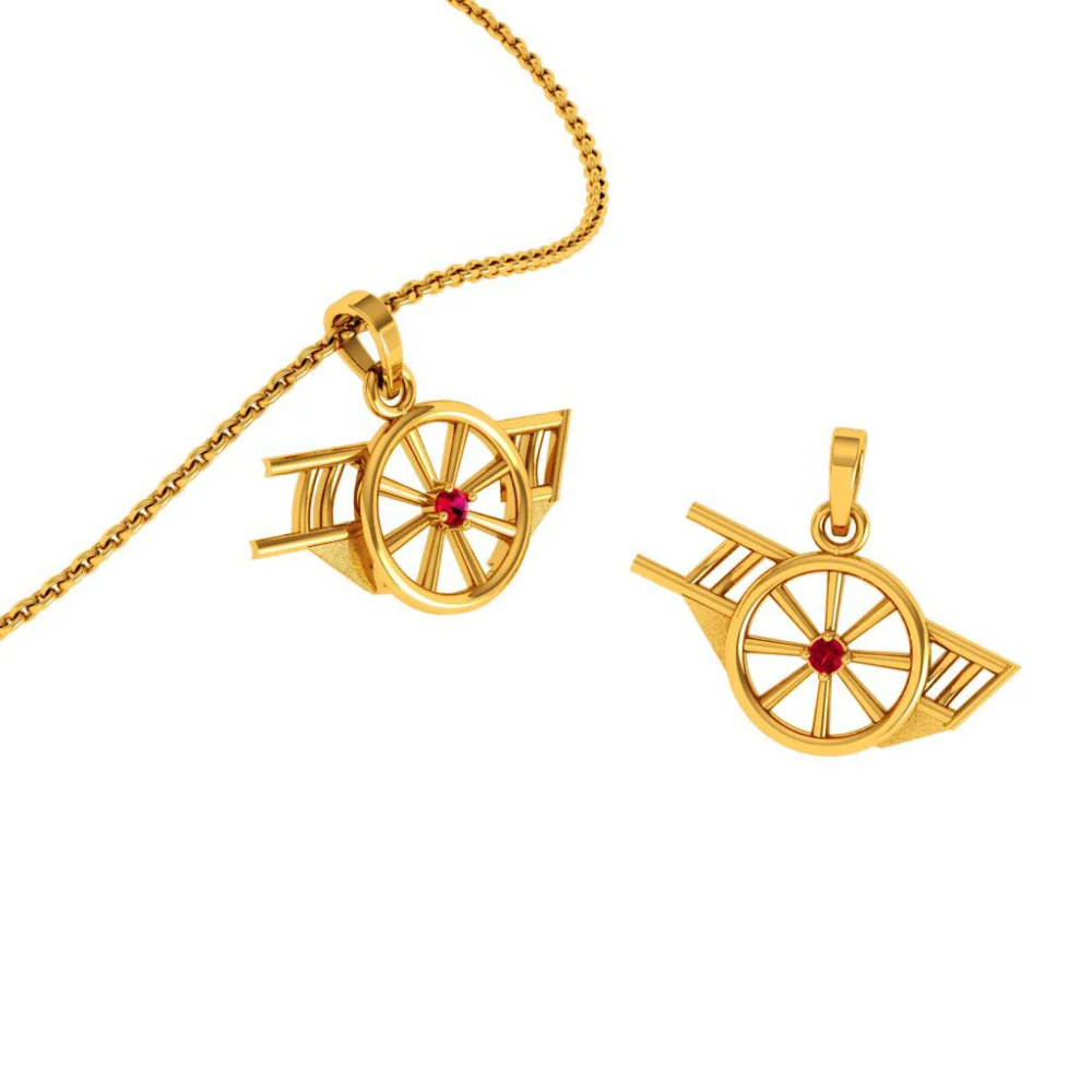 22KT (916) Yellow Gold Pendant For Woman - Image 9