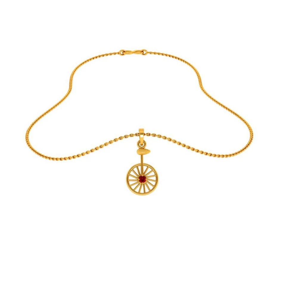 22KT (916) Yellow Gold Pendant For Woman - Image 6