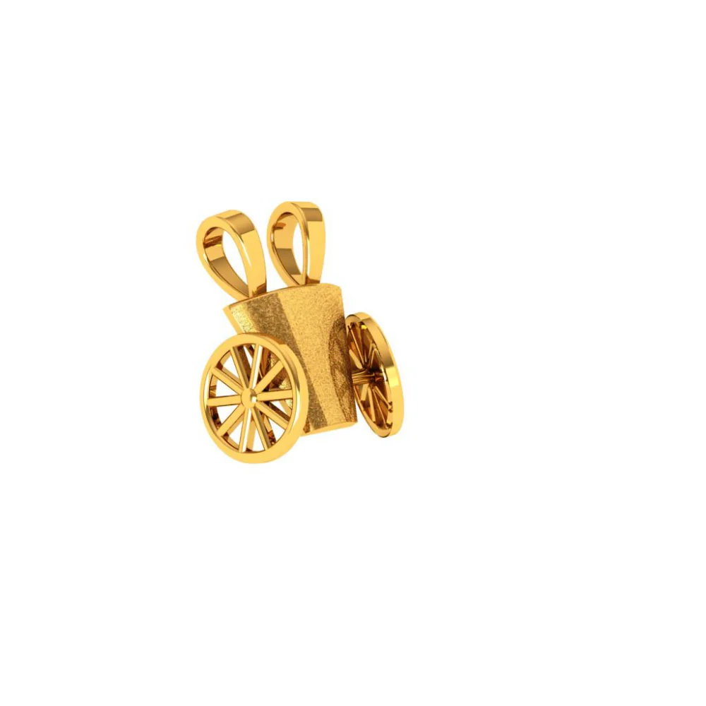 22KT (916) Yellow Gold Pendant For Woman - Image 7