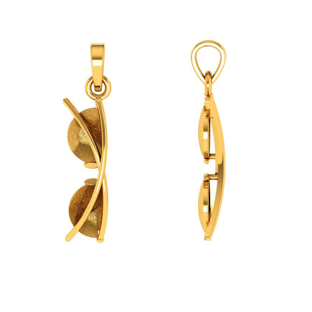 22KT (916) Yellow Gold Pendant For Woman - Image 3