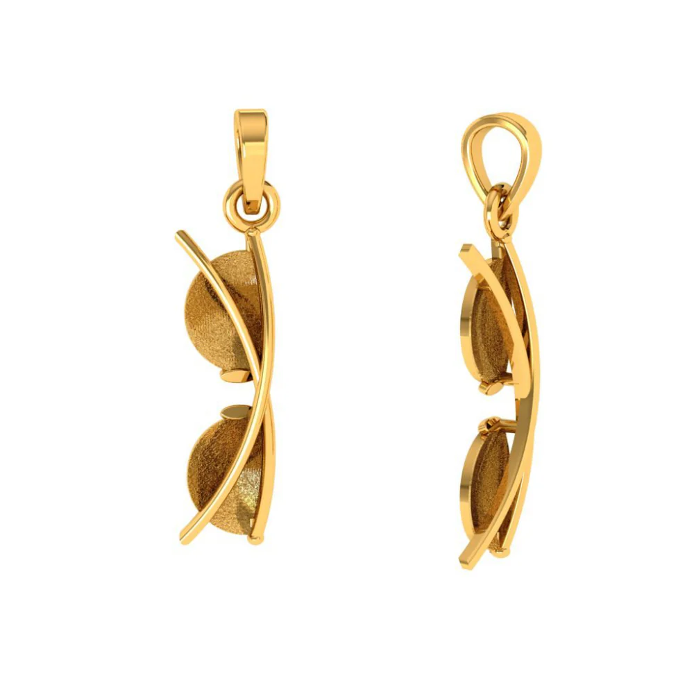 22KT (916) Yellow Gold Pendant For Woman - Image 4