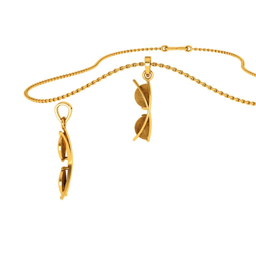 22KT (916) Yellow Gold Pendant For Woman - Image 7