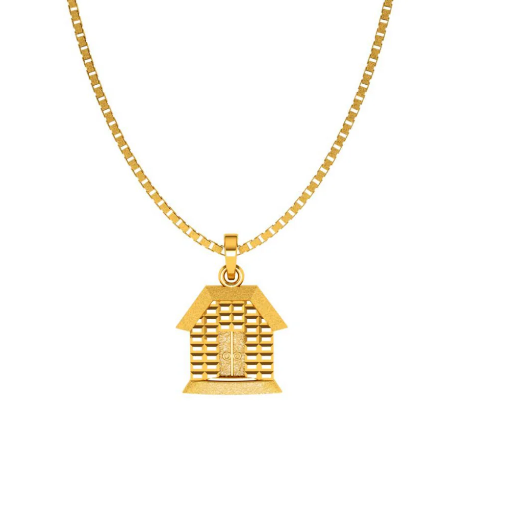 22KT (916) Yellow Gold Pendant For Woman - Image 6
