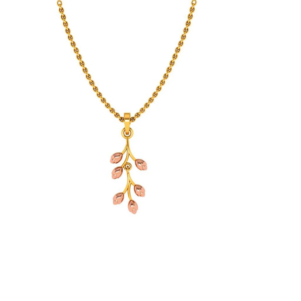 22KT (916) Yellow Gold Pendant For Woman - Image 4