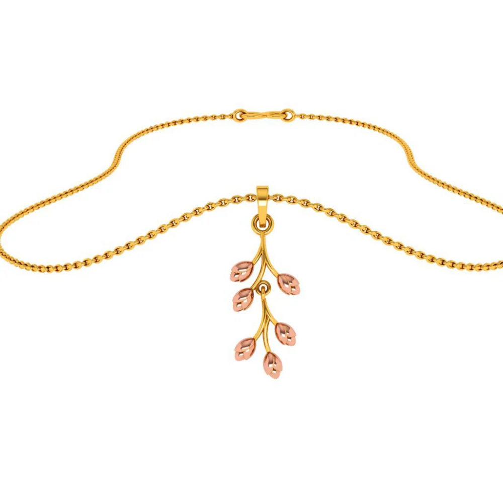 22KT (916) Yellow Gold Pendant For Woman - Image 6