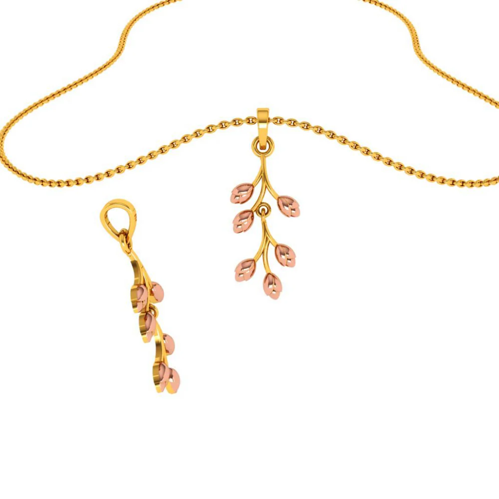 22KT (916) Yellow Gold Pendant For Woman - Image 7