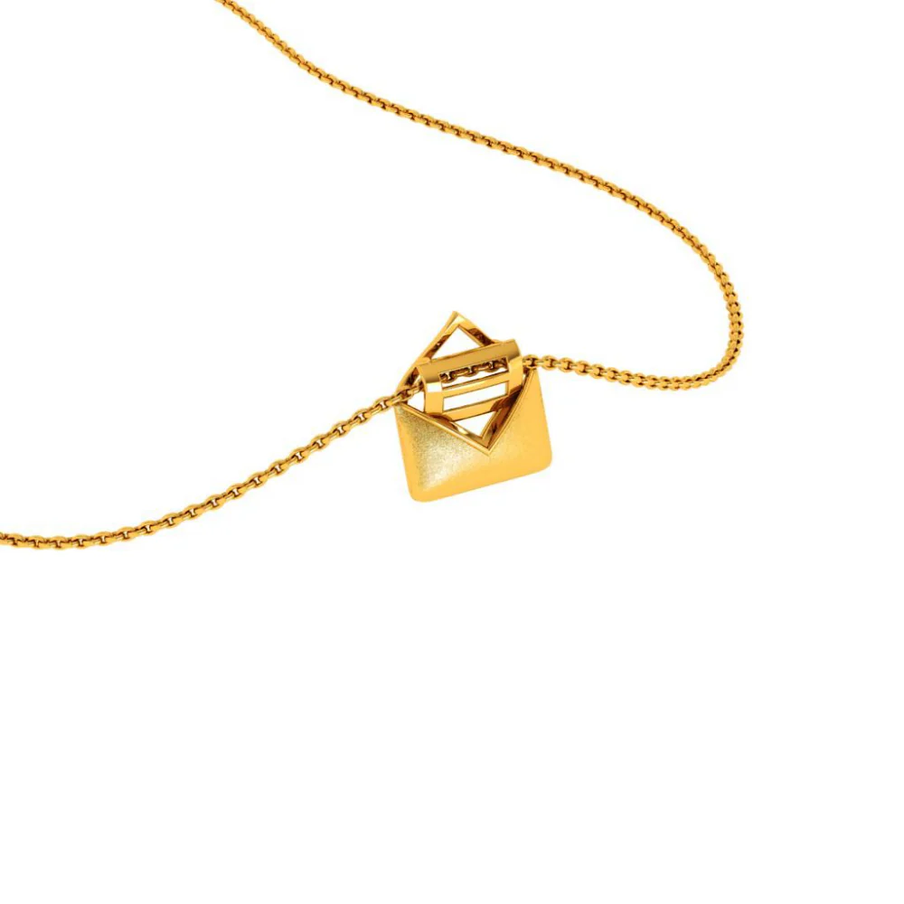 22KT (916) Yellow Gold Pendant For Woman - Image 5