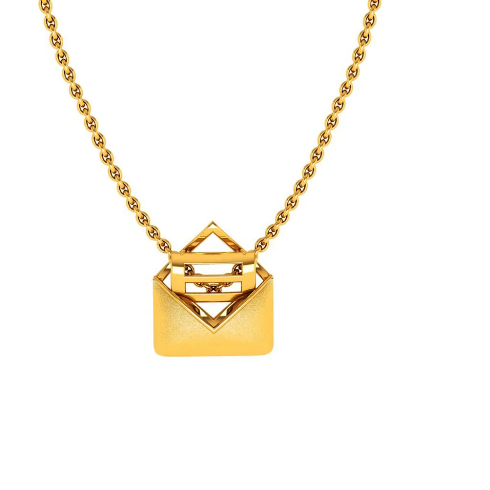 22KT (916) Yellow Gold Pendant For Woman - Image 6