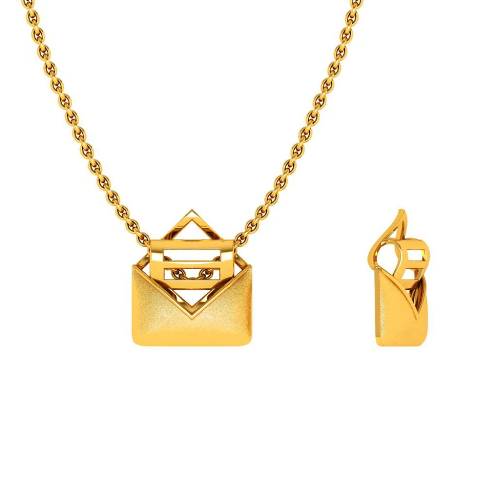 22KT (916) Yellow Gold Pendant For Woman - Image 7