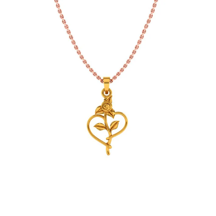22KT (916) Yellow Gold Pendant For Women