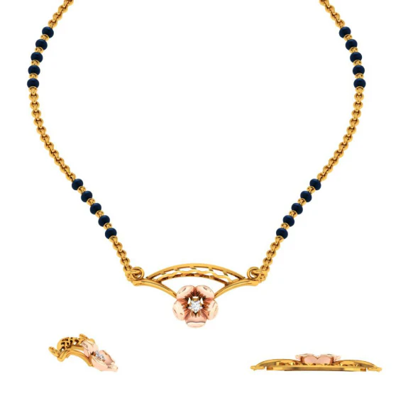 22KT (916) Yellow Gold Pendant For Women - Image 9