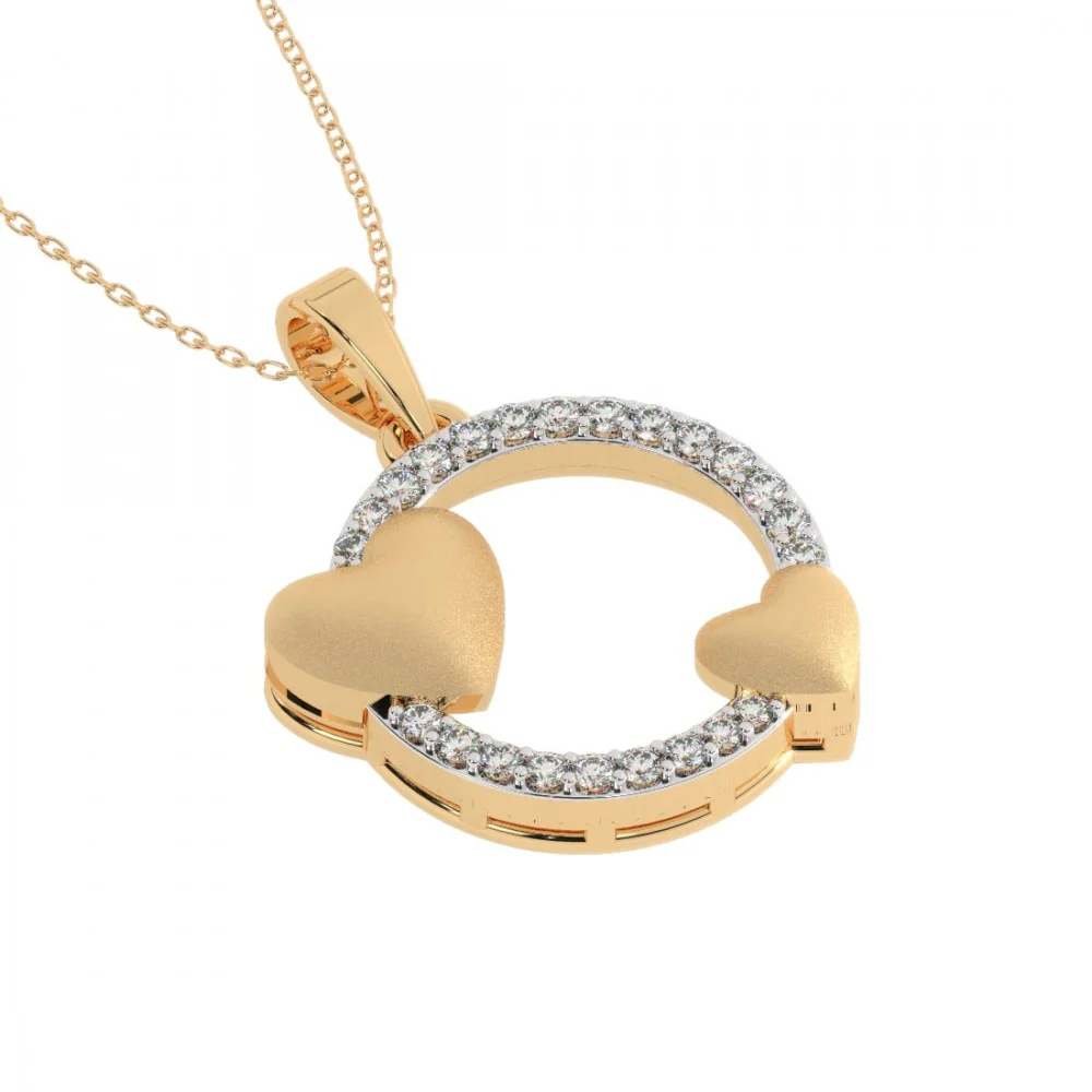 22KT (916) Yellow Gold Pendant For Women - Image 10