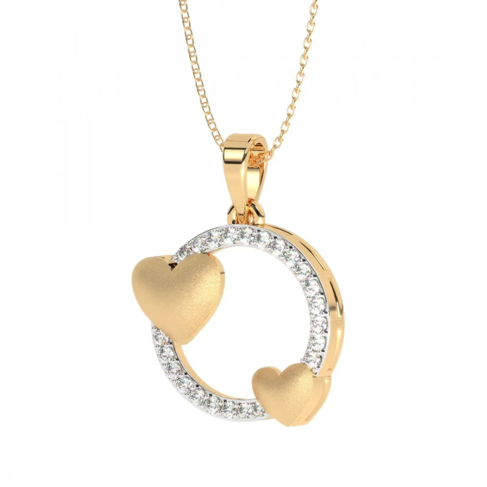 22KT (916) Yellow Gold Pendant For Women - Image 2